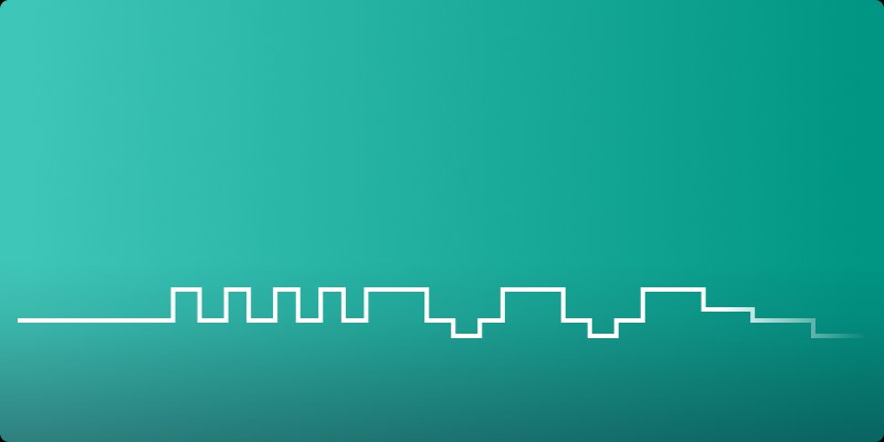 Original brickyard shown as a plain white outline of irregular peaks on a teal gradient, with no color or labels.